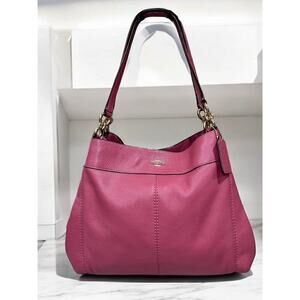 Coach F28997 Lexy Pebble Leather Shoulder Bag
